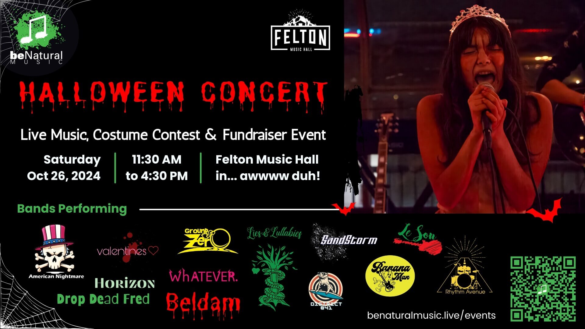 Halloween Concert Flier October 26, 2024